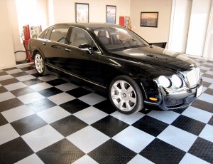 【黑色+白色拼裝車庫地板】實(shí)心型